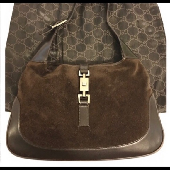 Gucci Handbags - ✳️SOLD✳️Gucci Jackie Shoulder Brown Suede Leather